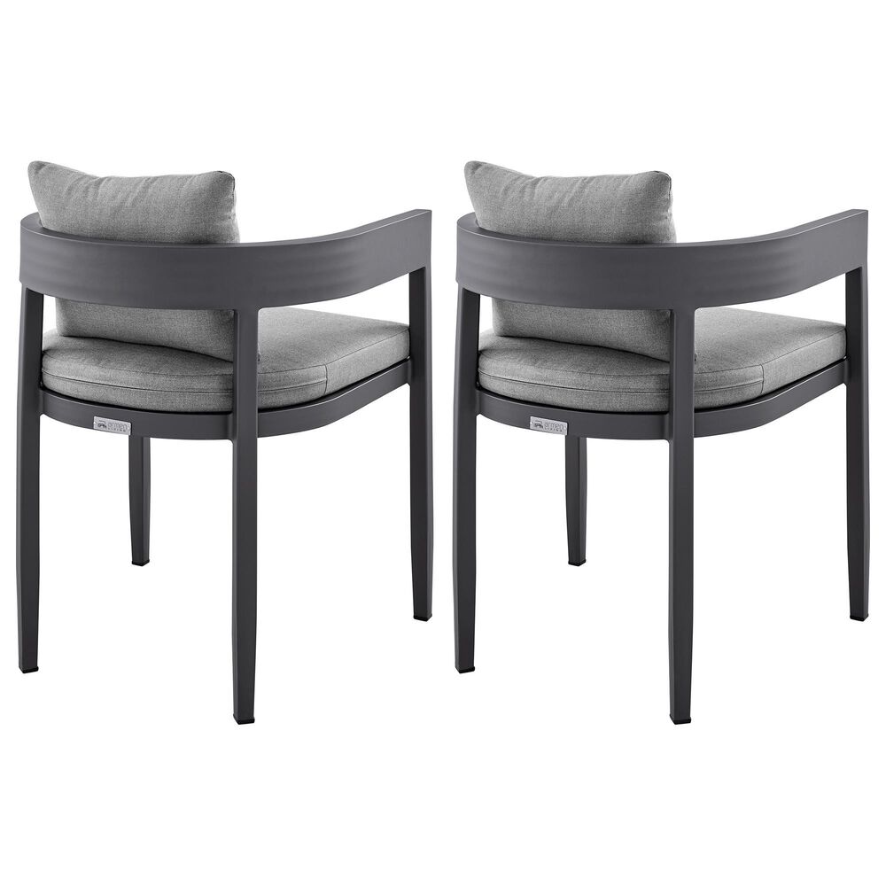 Blue River Argiope Outdoor Dining Chair in Dark Gray (Set of 2), , large