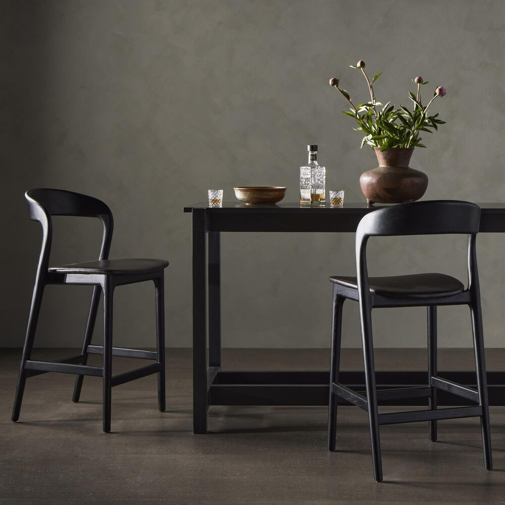 Four Hands Amare Counter Stool in Black, , large