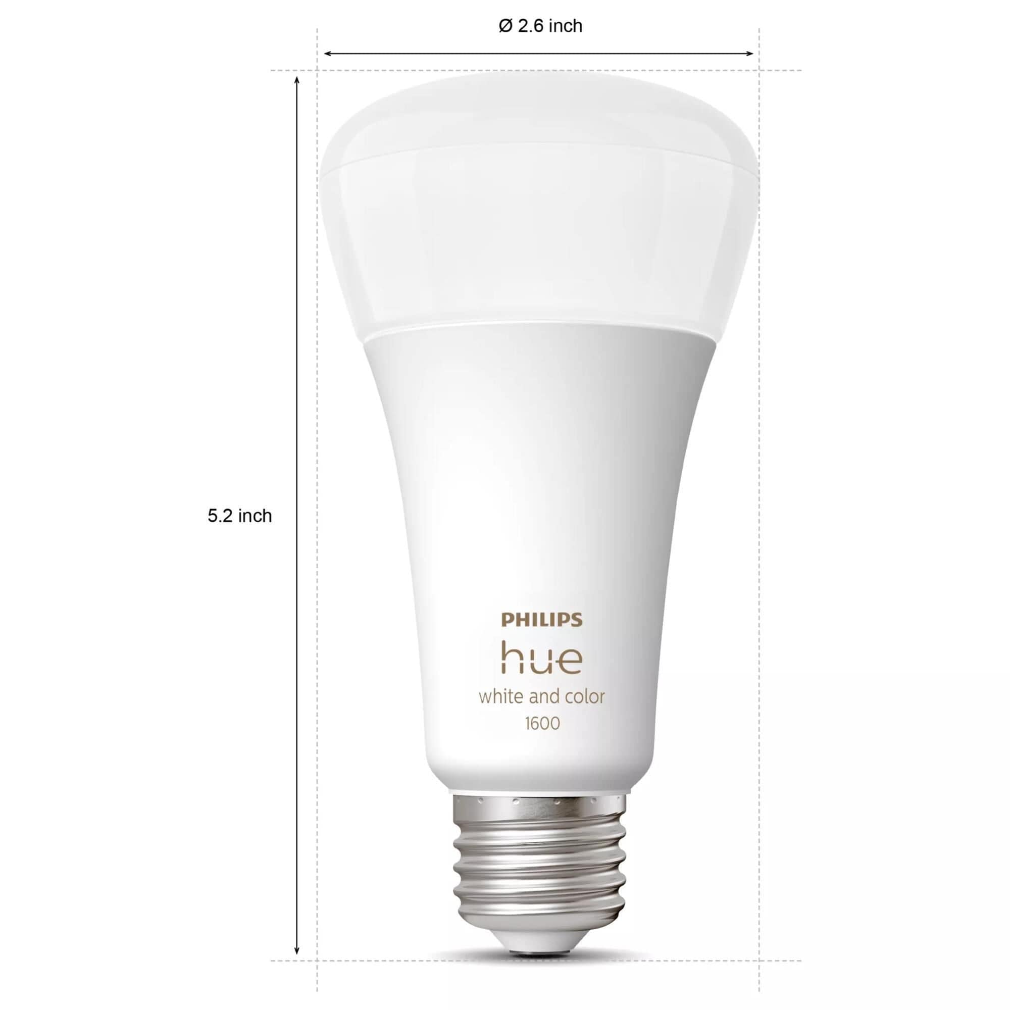 Phillips Hue 100-Watt A21 E26 Ambiance Smart Bulb in White