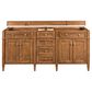 James Martin Vanities Brittany 72" Double Bathroom Vanity in Saddle Brown with 3 cm Eternal Jasmine Pearl Silestone Top, Rectangular Sinks and FreePower Wireless Charger, , large