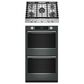 KitchenAid 2-Piece Kitchen Package with Juniper 30" Smart Double Wall Oven and Stainless Steel 30" Gas Cooktop, , large