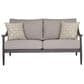 Ashley Ocean Beach Stationary Loveseat with Cushions in Gray, , large
