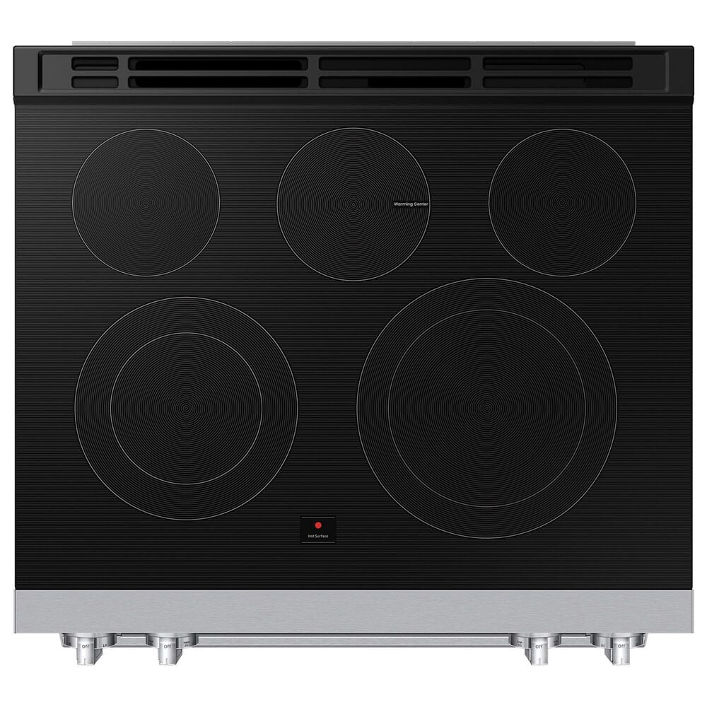 Samsung Bespoke 6.3 Cu. Ft. Smart Slide-In Electric Range with True Convection in White Glass, , large
