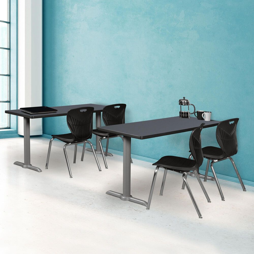 Regency Global Sourcing Cain 48&quot; x 24&quot; Training Table in Grey, , large