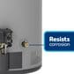 GE Appliances RealMAX Choice 40-Gallon Short Natural Gas Power Vent Low-NOx Water Heater in Gray, , large