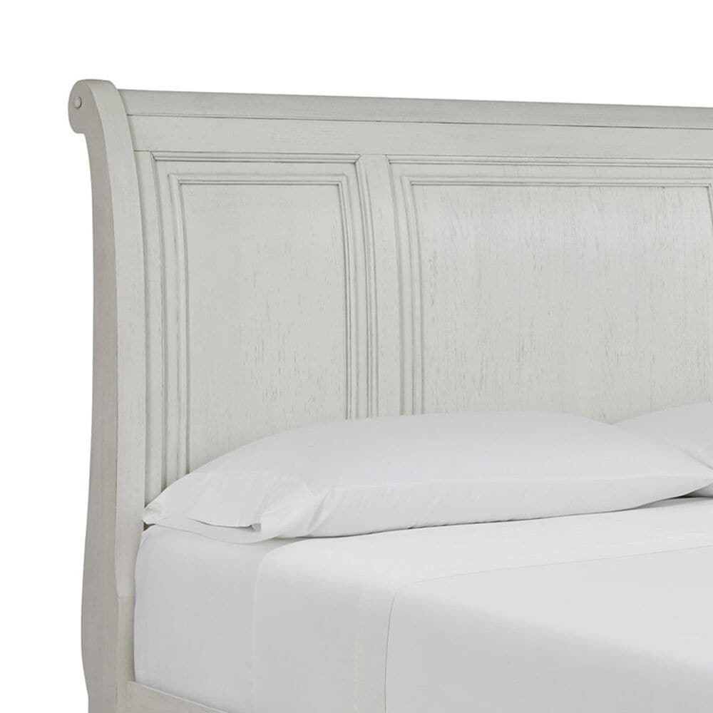 Ashley Robbinsdale King Sleigh Bed in Antique White, , large