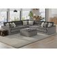 Hartsfield Kimpton 5-Piece Symmetrical Sectional in Greystone, , large