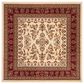 Safavieh Lyndhurst LNH331 6" Square Ivory and Red Runner, , large