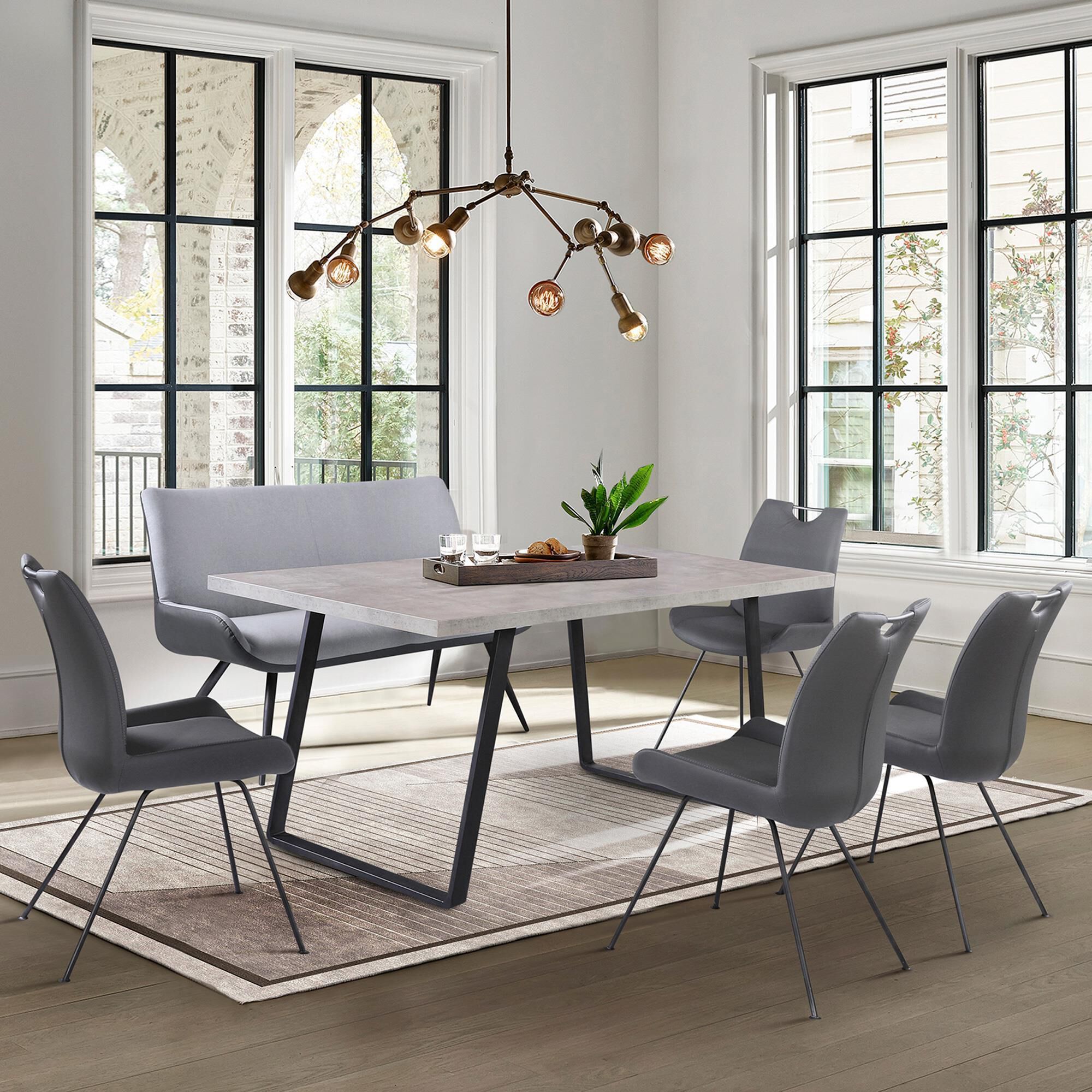 Concrete dining table 6 store seater
