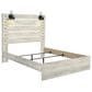 Ashley Cambeck 4 Piece Queen Bedroom Set in Whitewash with Slat Panel Bed, Dresser and 2 Nightstands, , large