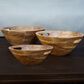 India Handicrafts Inc Natural Medium Wood Serving Bowl in Brown, , large