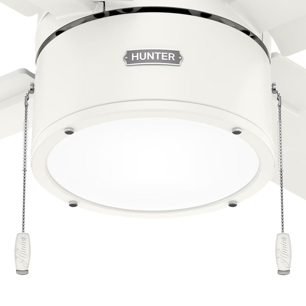 Hunter Beck 42&quot; Ceiling Fan with LED Lights in Fresh White, , large