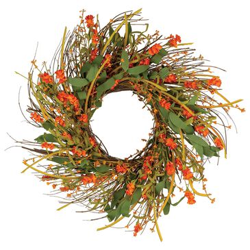 Kalalou Autumn Wreath in Orange, , large