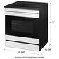 Samsung Bespoke Bespoke 6.3 Cu. Ft. Smart Slide-In Electric Induction Range with Anti-Scratch Glass Cooktop and Air Fry in White Glass, , large