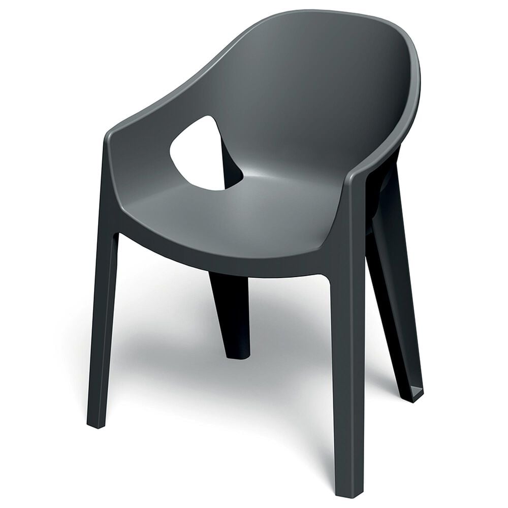 Zentro Living Premo Bistro Chair in Charcoal, , large