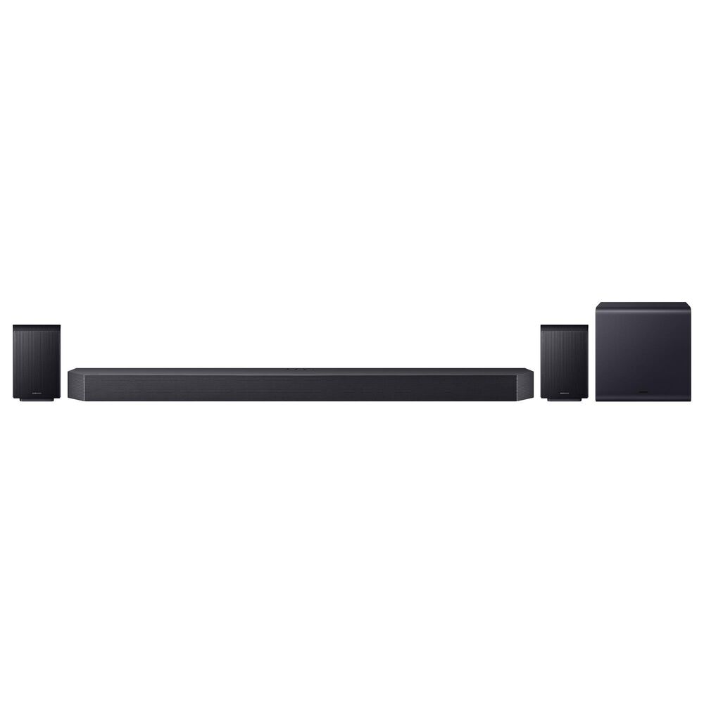 Samsung Q Series 11.1.4 Channel Soundbar with Wireless Subwoofer and Rear Speaker in Titan Black, , large
