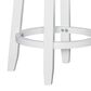 Linon Home Decor Morgan Swivel Counter Stool in White, , large