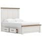 Ashley Savonport Queen Storage Panel Bed in White and Brown, , large