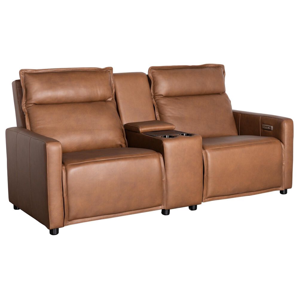 Aurora Furnishings Malta Power Zero Gravity Reclining Loveseat with Vibration in Bourbon, , large