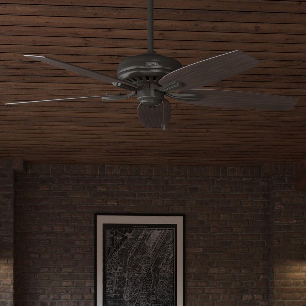 Hunter Newsome 52&quot; Ceiling Fan in Premier Bronze, , large