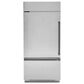 Cafe Built-In Bottom Freezer Refrigeration Handle Kit in Brushed Black, , large