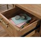 Sauder Coral Cape L-Shaped Desk in Sindoori Mango and Satin Gold, , large