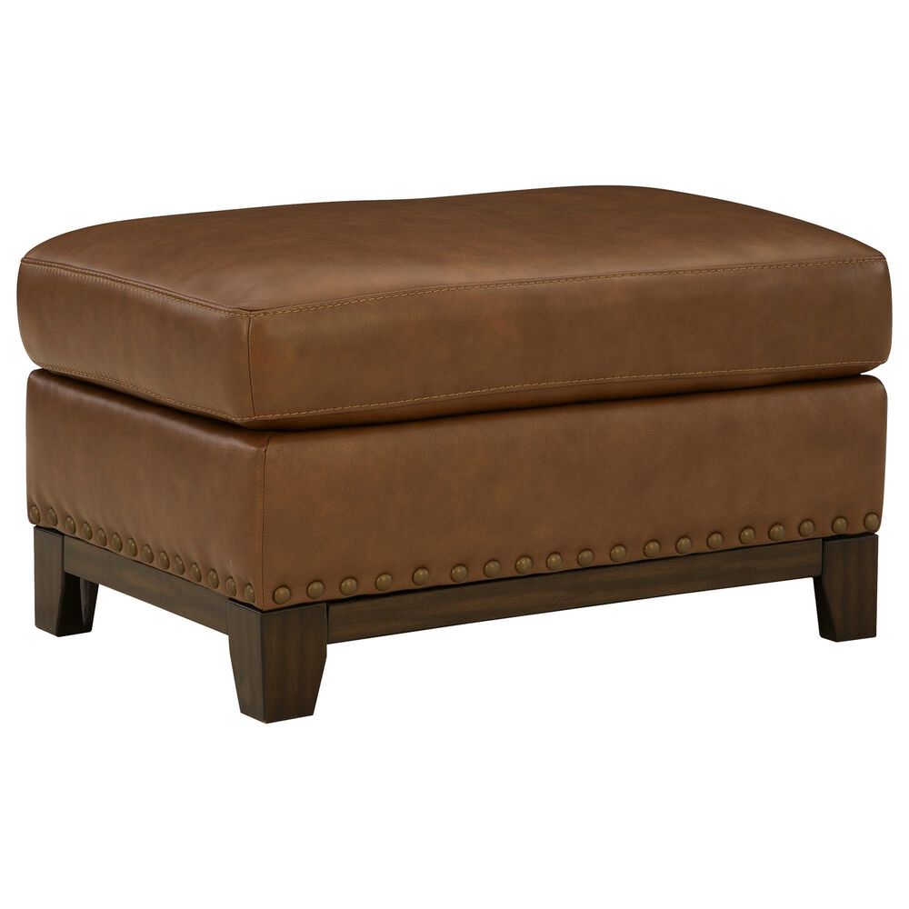 Ashley Saonara Stationary Chair and Ottoman Set in Amber, , large