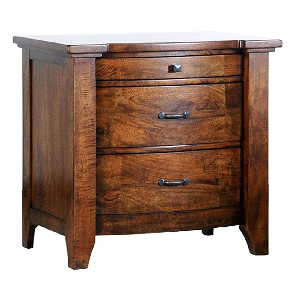 Napa Furniture Design Whistler Retreat 3-Drawer Nightstand in Dark Mango, , large