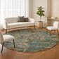 Dalyn Rug Company Nexus NX6 Teal 8" Round Area Rug, , large