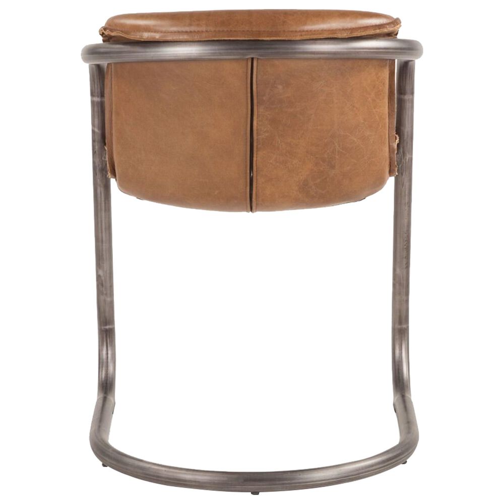 Home Trends &amp; Design Portofino Leather Dining Chair in Chestnut, , large