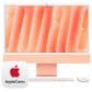 Apple 24-Inch iMac All-in-One Desktop - Apple M4 chip - 10-core CPU - 16GB RAM - 10-core GPU - 512GB SSD in Orange with 3-Year AppleCare+, , large