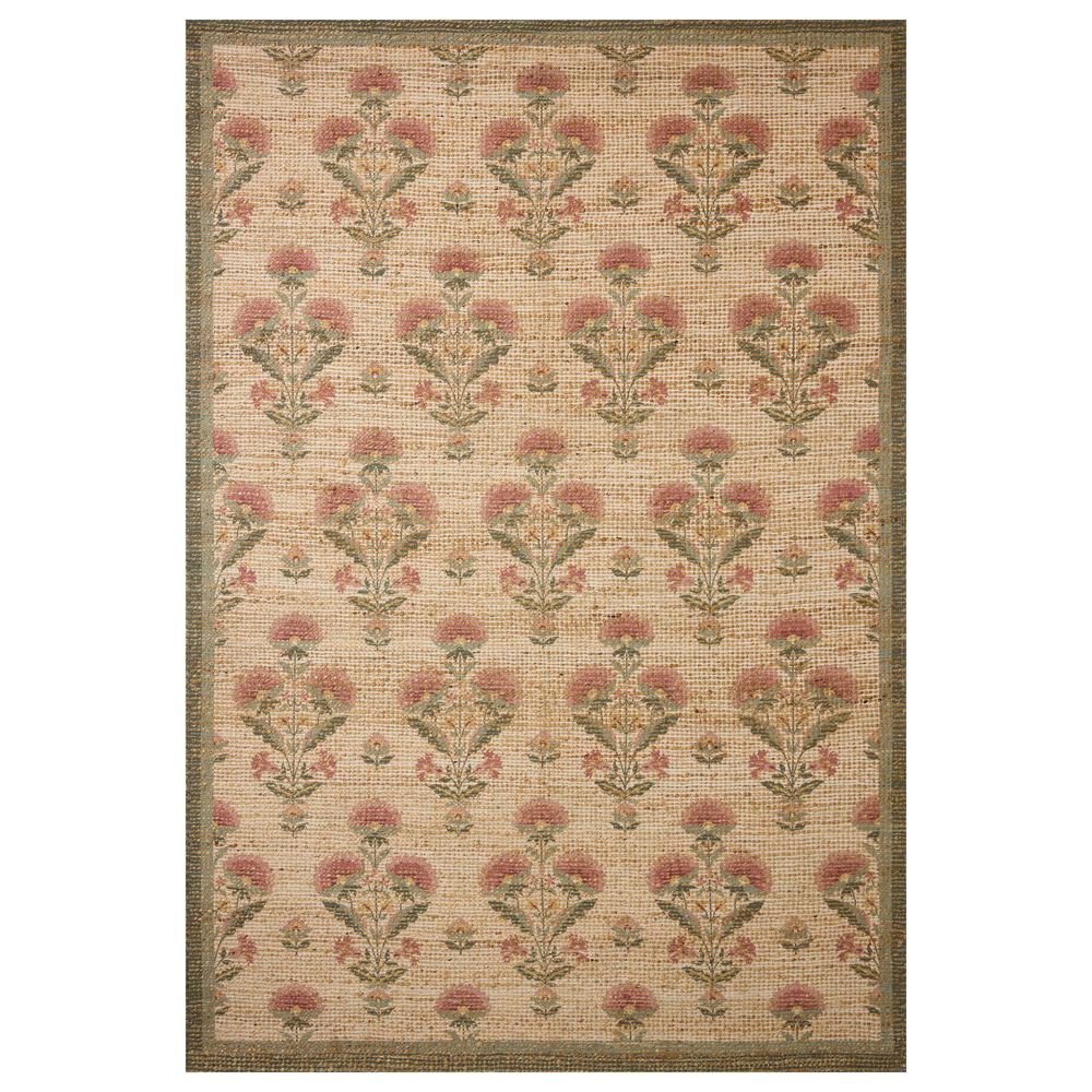 Chris Loves Julia x Loloi Rue Sage and Blush 7"6" x 9"6" Area Rug, , large