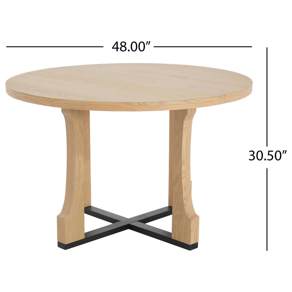 Hearth and Haven Dining Table in Natural Ash - Table Only, , large