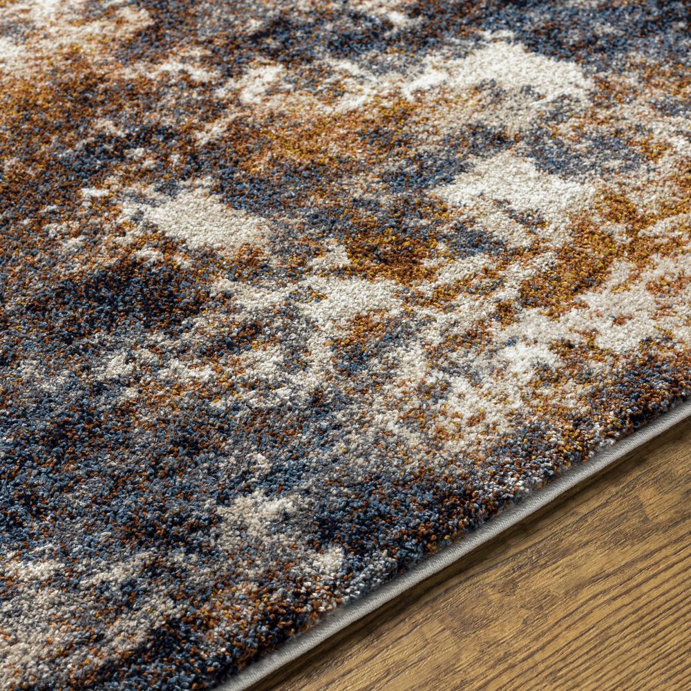 Surya Tuscany 2&#39; x 3&#39; Charcoal and Mustard Area Rug, , large