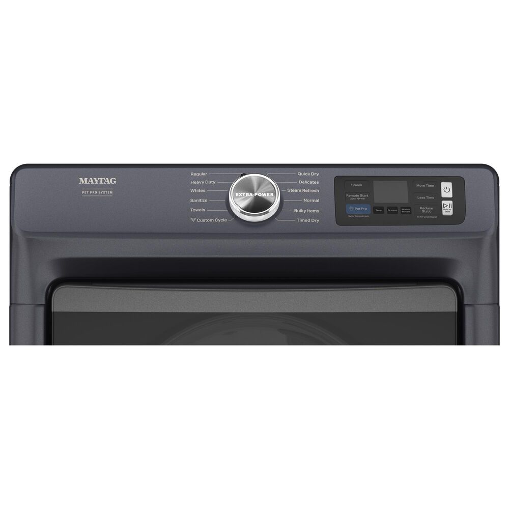 Maytag 7.3 Cu. Ft. Capacity Front Load Gas Dryer in Midnight Steel, , large