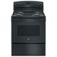 GE Appliances 30" Free-Standing Electric Range in Black, , large