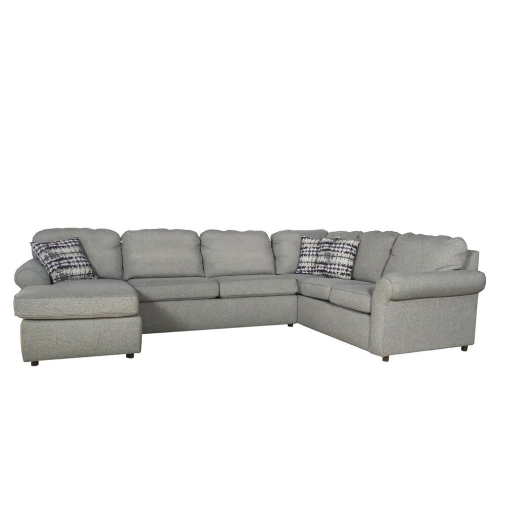 Ball Creek Designs Malibu 3-Piece U-Shaped Stationary Sectional in Brentwood Pepper, , large