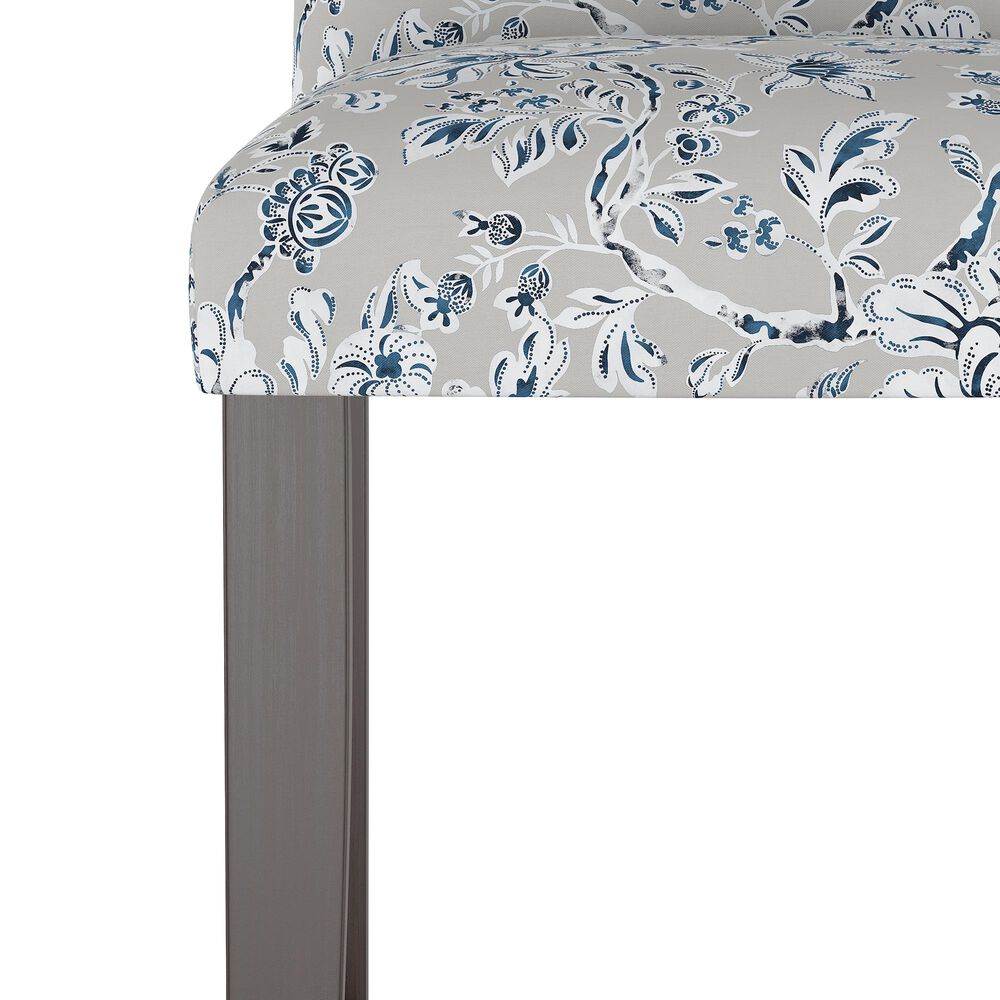 Skyline Furniture Bar stool in Indian Blockprint Grey, , large