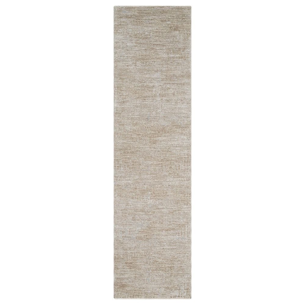 Surya Masterpiece Light Gray, Medium Gray and Ice Blue 2"7" x 7"3" Runner, , large