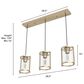 Hunter Astwood 3-Light Linear Cluster in Alturas Gold, , large