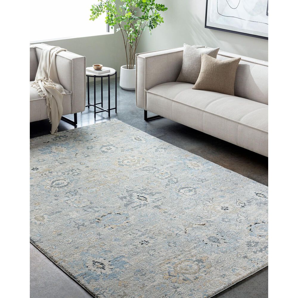 Surya Avellino 12&#39; x 15&#39; Light Beige, Deep Teal, Light Olive, Gray, Tan and Denim Area Rug, , large