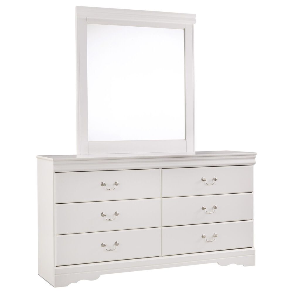 Ashley Anarasia 4 Piece Full Bed Room Set in White, , large