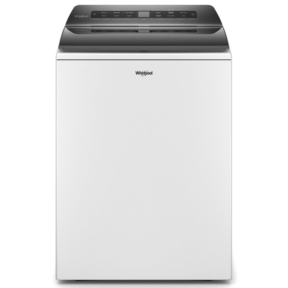 Whirlpool 4.8 Cu. Ft. Top Load Washer + 7.4 Cu. Ft. Front Load Electric Dryer in White, , large