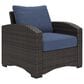 Ashley Windglow Patio Lounge Chair in Brown, , large