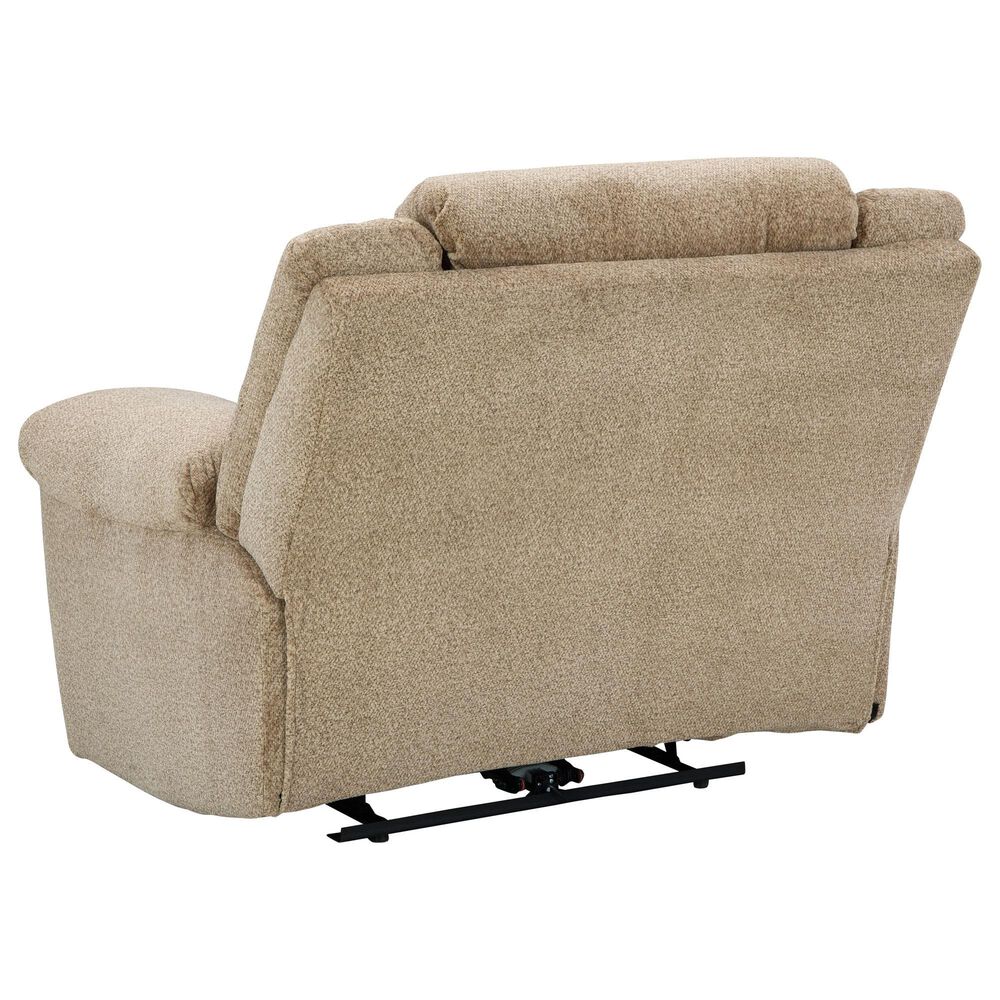 Ashley Tip-Off Power Recliner with Adjustable Headrest in Wheat, , large