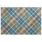 Dalyn Rug Company Soft Essentials Plaid Jewel 2"6" x 3"10" Indoor/Outdoor Area Rug, , large