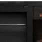 Classic Flame 56" TV Stand with Electric Fireplace in Black, , large