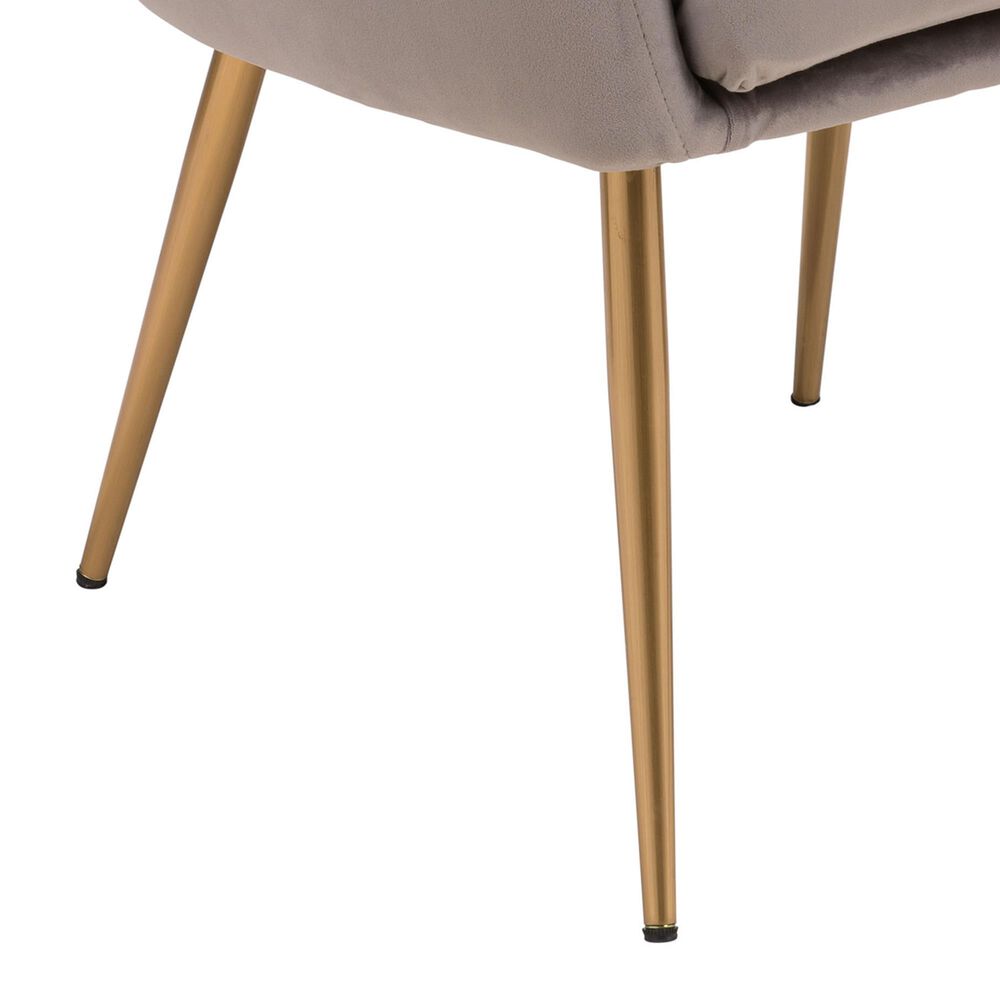 Zuo Modern Max Accent Chair in Gray Velvet, , large