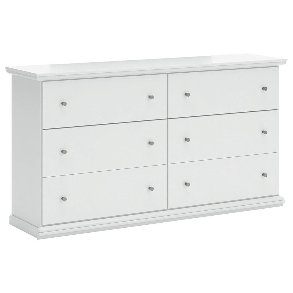 Ashley Bostwick Shoals 6-Drawer Dresser in White, , large