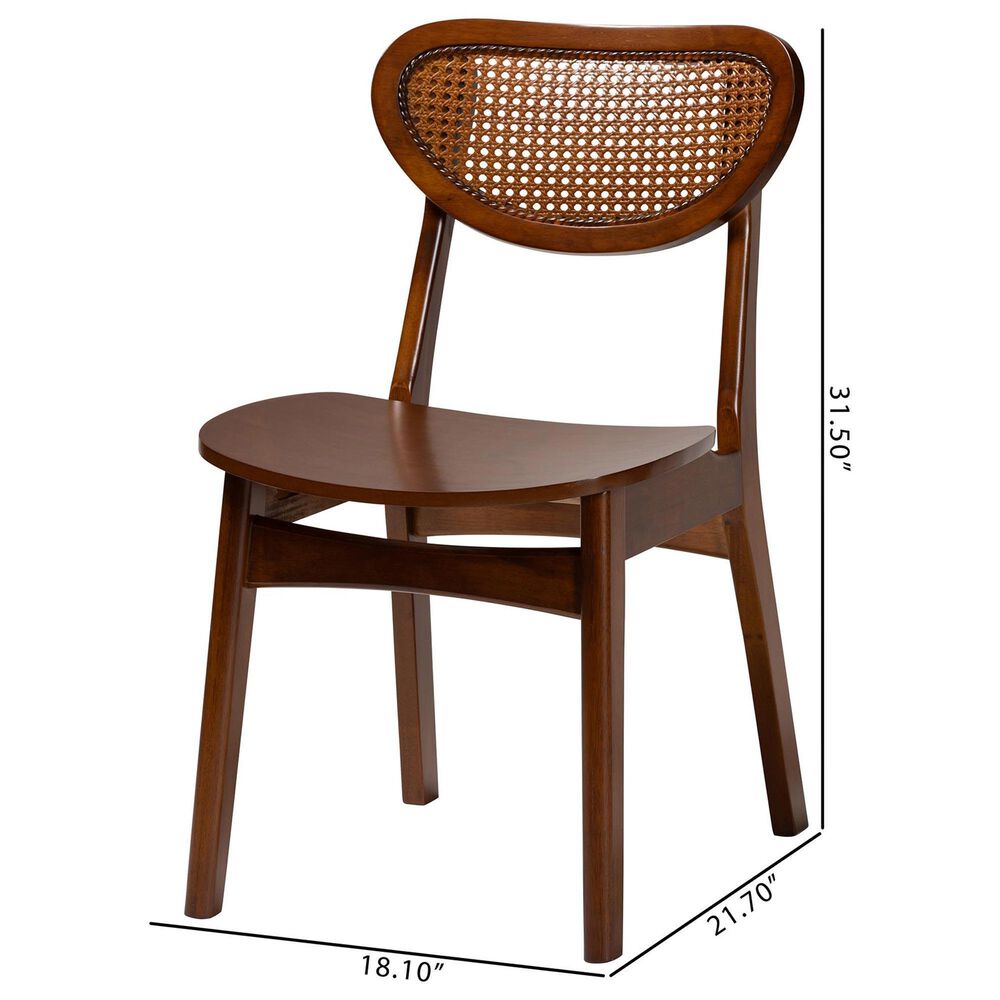 Baxton Studio Hesper Side Chair in Walnut Brown (Set of 2), , large